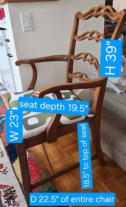 Photo of free 6 free dining chairs (Castro) #2