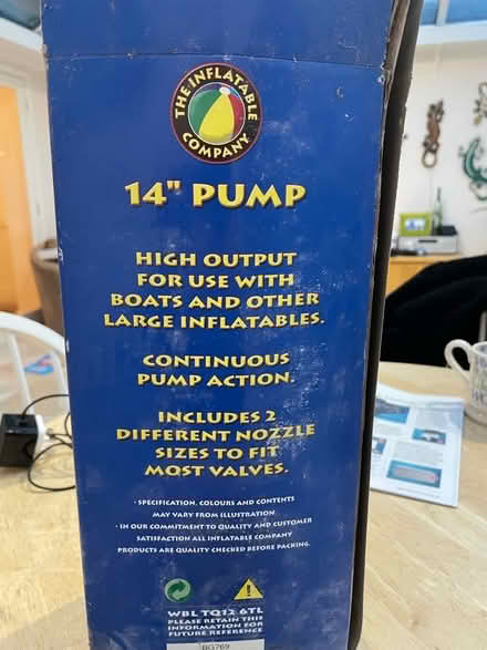 Photo of free Air pump (Royal Leamington Spa CV32) #2