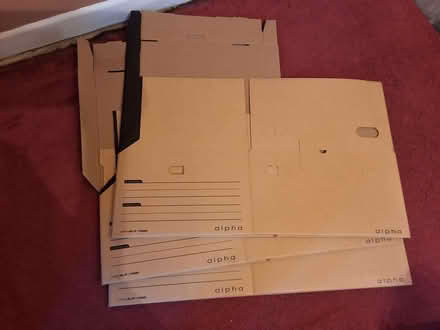 Photo of free 4 cardboard storage boxes (Letchworth SG6) #2