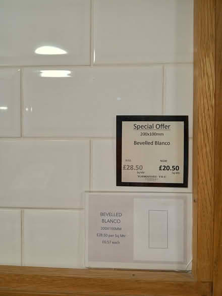 Photo of free White bevelled tiles (Nether Edge S7) #3