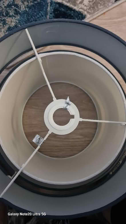 Photo of free Navy and white Ceiling lampshade. (Foxwood YO24) #3