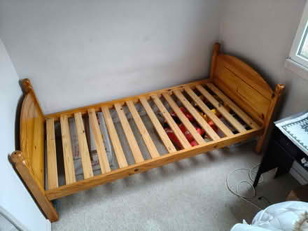Photo of free Solid wooden single bed frame (Walsworth SG4) #1