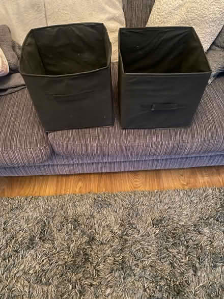 Photo of free 2 canvas storage boxes (Offerton SK1) #1