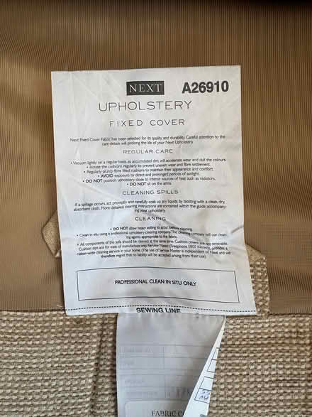 Photo of free Next sofa (TW18) #2