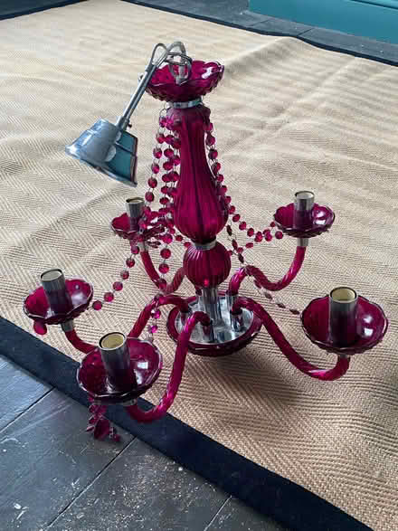 Photo of free Pink chandelier (Linden GL1) #1