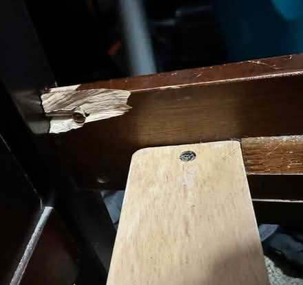 Photo of free Wooden loft bed with desk (Bloomington) #4