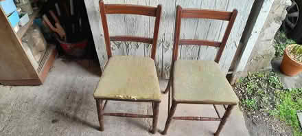 Photo of free Two old dining chairs for upcycling (Haverthwaite) #2