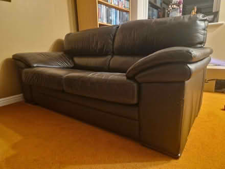 Photo of free Two x 2-seater leather sofa (Tiptree CO5) #2