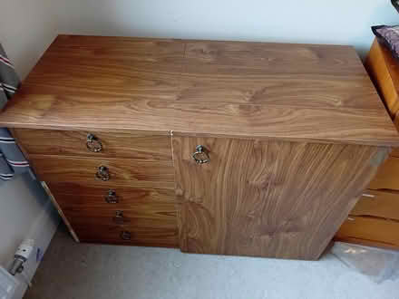 Photo of free Wooden sewing machine table (Brookhouse) #3