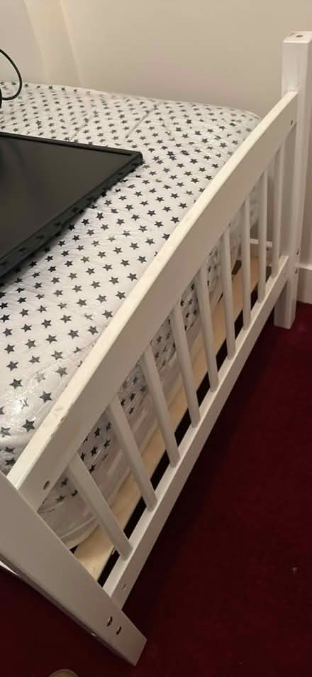 Photo of free Single bed wooden with single mattress (Teddington TW11) #1