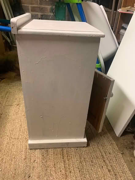 Photo of free White Pine Painted Bedside cupboard (crowborough TN6) #1