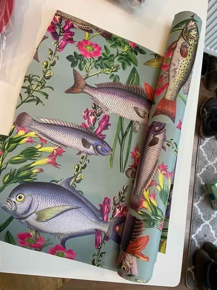 Photo of free Roll of colourful fish themed wallpaper (Amersham Common HP7) #1