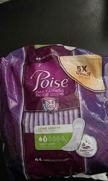 Photo of free Liner pads -- Poise + Carefree (Maywood Park Santa Clara) #1