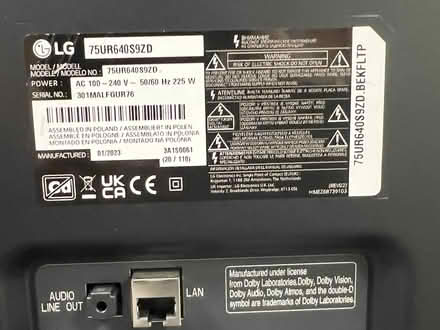 Photo of free 75 Inch LG TV - 75UR640S9ZD (Trowbridge BA14) #2