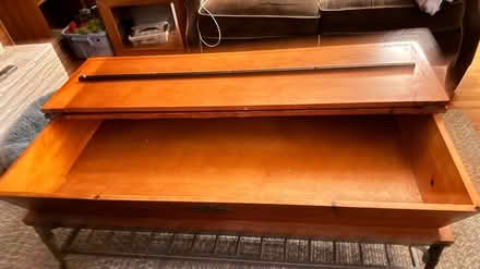 Photo of free Wood and metal coffee table (5 miles east of Gresham) #3
