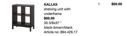 Photo of free IKEA KALLAX Bookcase with Frame (West End) #3