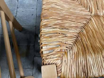 Photo of free 2 wooden chairs, wicker seat (New Islington M4) #4