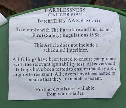 Photo of free Round outside chair cushions (West Bridgford NG2) #2