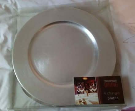 Photo of free Silver charger plates (Eamont Bridge CA10) #1