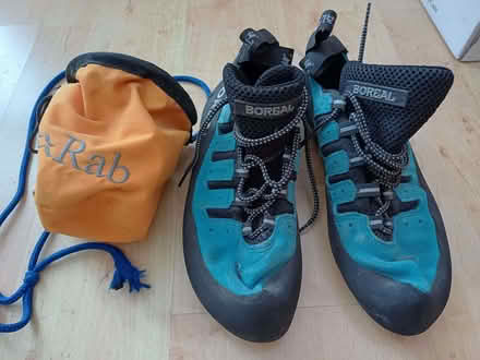 Photo of free Climbing shoes & chalk bag (Cutteslowe OX2) #1