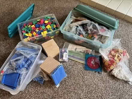 Photo of free Random assortment of math manipulatives #1