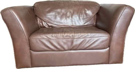 Photo of free Leather couch & loveseat (North Star / Campbell Rd.) #4