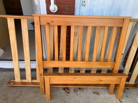 Photo of free Single wooden bed frame (Bucknell SY7) #1