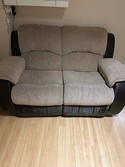 Photo of free Brown 2 Seater Reclining Sofa (CT6) #1