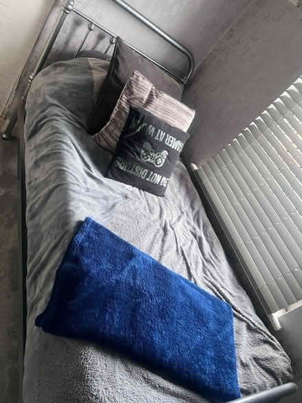 Photo of free Single bed and matress (Black Lane M26) #2