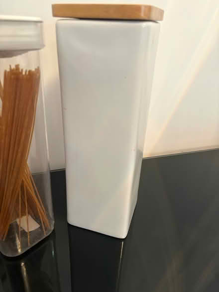 Photo of free Ceramic tall pasta jar (Belle Vale L25) #2
