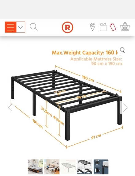 Photo of free Black metal.single bed (Shoreham BN43) #1