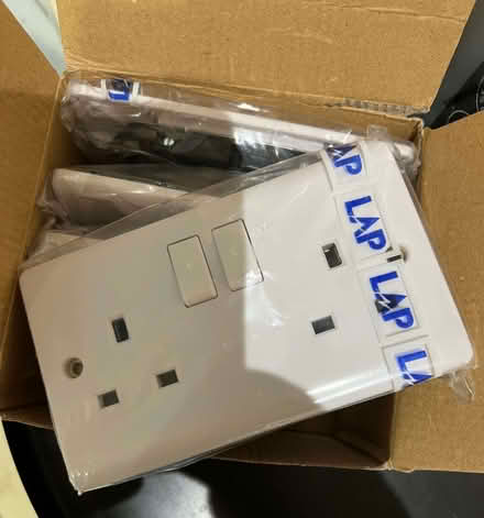 Photo of free 4 x double socket plates NEW (St Margarets TW1) #1