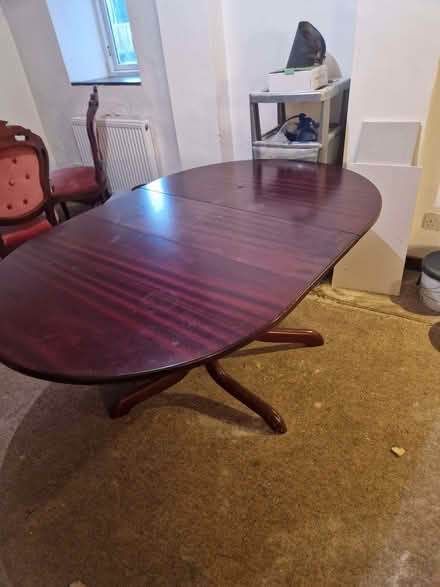 Photo of free Folding dining table and six chairs (Bishop's Castle SY9) #1
