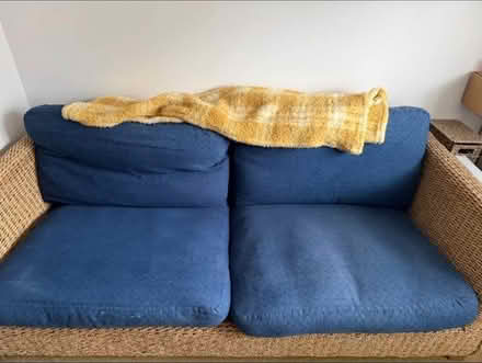 Photo of free Wicker sofa (Rh1) #1
