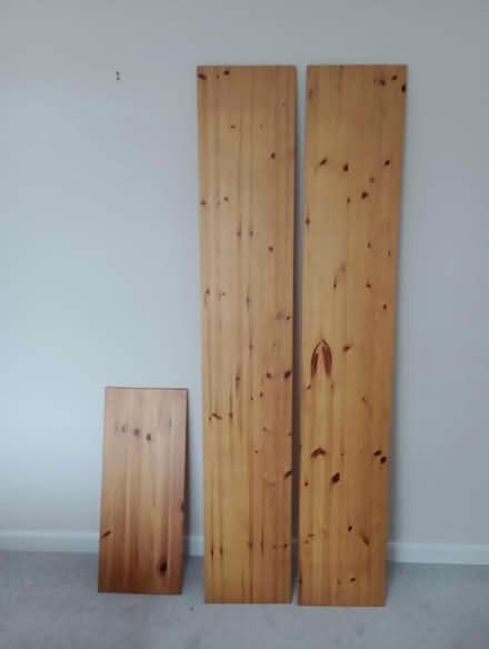 Photo of free 3 pine shelves, no brackets (Heaton Moor SK4) #1