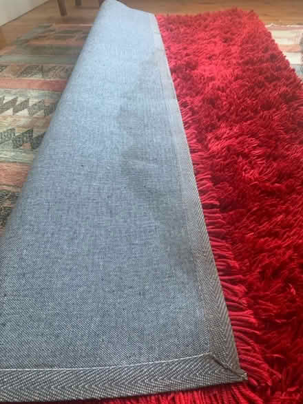 Photo of free Shaggy red rug (Queen's Park BN2) #3