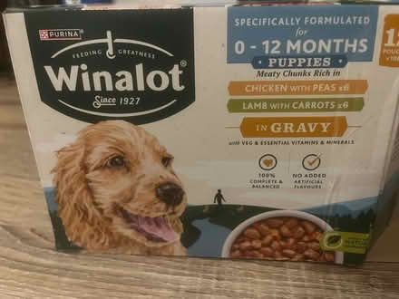 Photo of free Box of 12 puppy food (Litherland) #1
