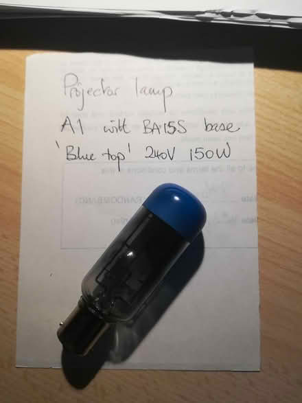 Photo of Projector lamp A1 240V 150W (Cholsey/Wallingford OX10) #1