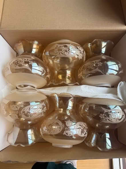 Photo of free 6 glass lamp shades (Sevenoaks TN14) #1