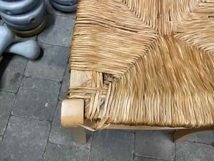 Photo of free 2 wooden chairs, wicker seat (New Islington M4) #2