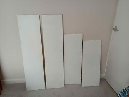 Photo of free 4 white shelves, no brackets (Heaton Moor SK4) #1
