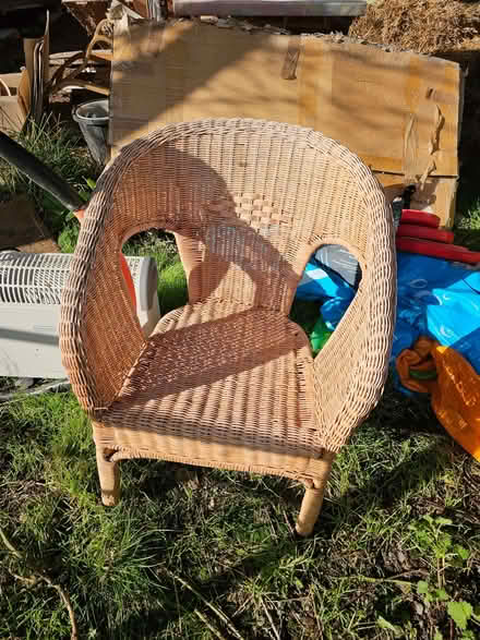 Photo of free Wicker chair (Mortimers Cross HR6) #1