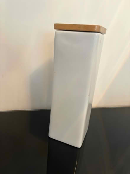 Photo of free Ceramic tall pasta jar (Belle Vale L25) #1