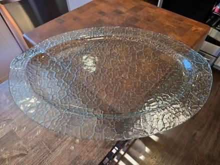 Photo of free Oval Glass Serving Platter (Millersville) #1