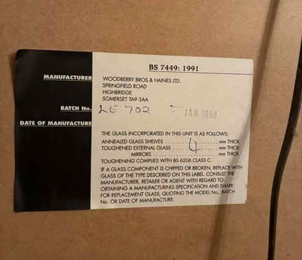 Photo of free buffet unit/display unit/sideboard (Whitton TW3) #2