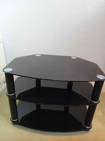 Photo of free Gorgeous black glass coffee or corner table (Roffey RH13) #2