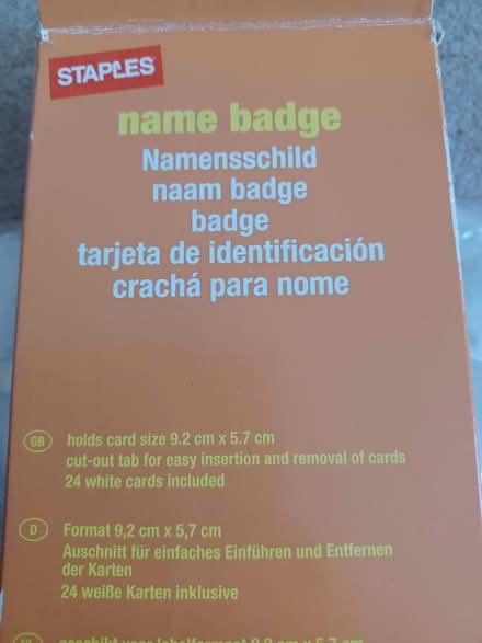 Photo of free Name badges with clip (Southborough BR1) #3