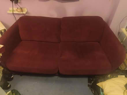 Photo of free Red sofa bed (Watlington OX49) #1