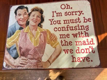 Photo of free Vintage-like métal sign (Chevy Chase DC) #1