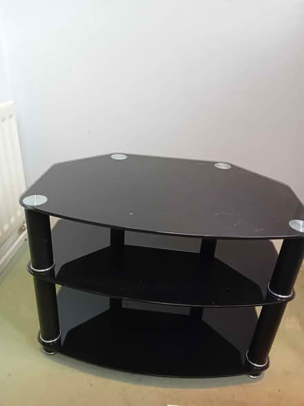 Photo of free Gorgeous black glass coffee or corner table (Roffey RH13) #1